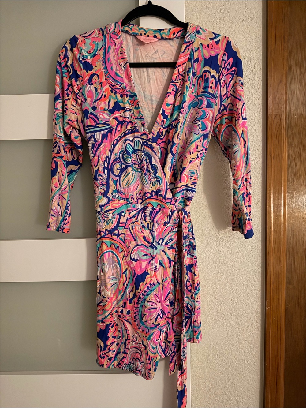 Lilly Pulitzer Karlie Long Sleeve Wrap Romper